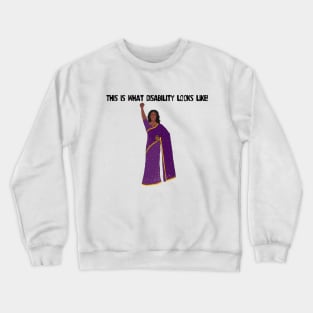 This Is What Disability Looks Like Autisim Crewneck Sweatshirt